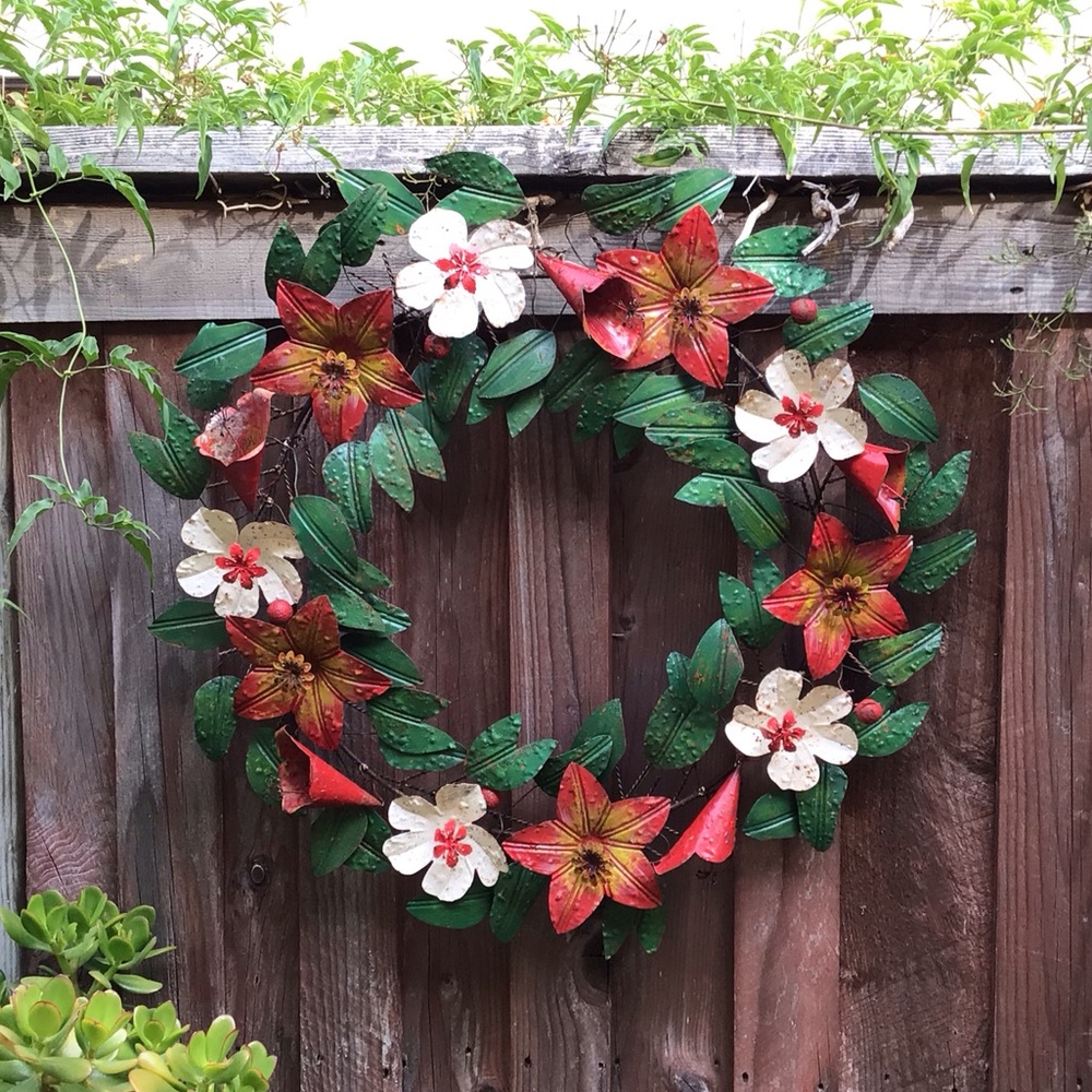 Seasons Of Bloom Rustic Iron Wreath Sundance Catalog